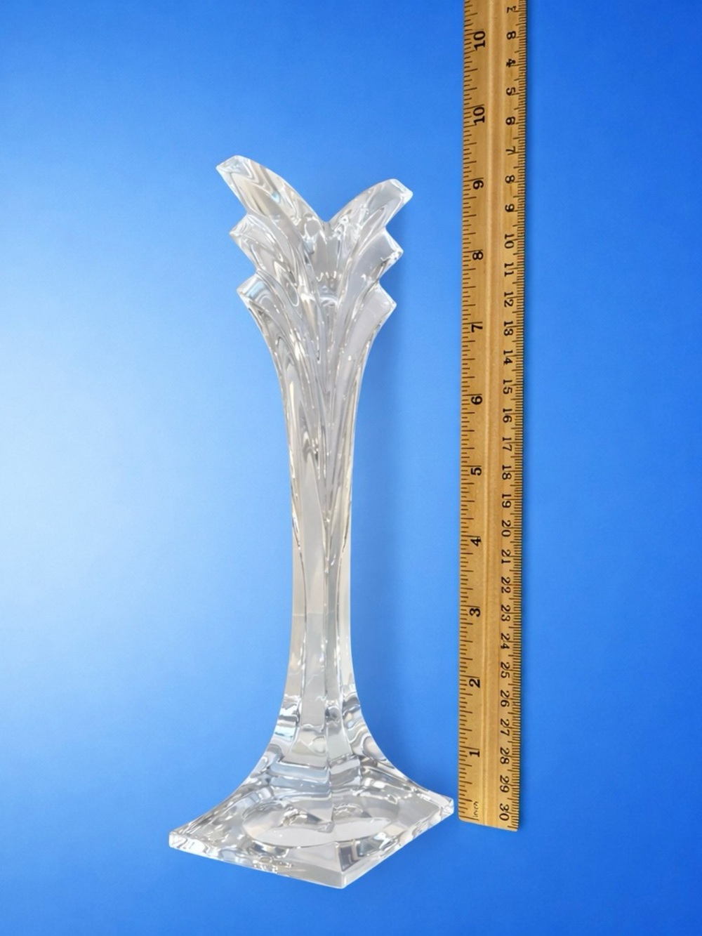 Vintage 80s Lead Crystal Mikasa Candlesticks - Picture 3 of 5